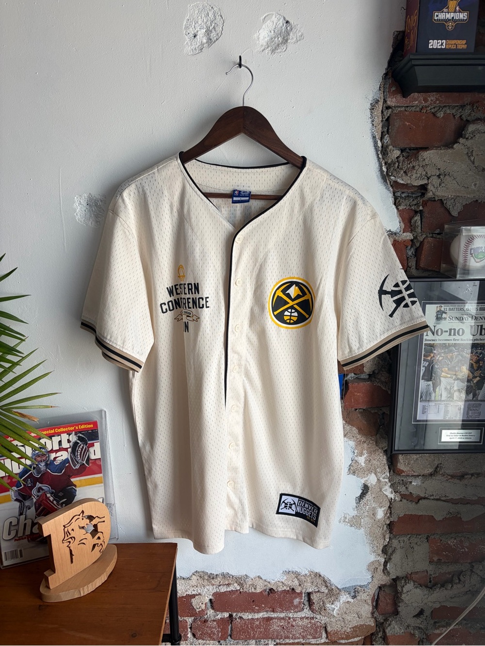 Denver Nuggets Ultra Game Baseball Style Jersey
